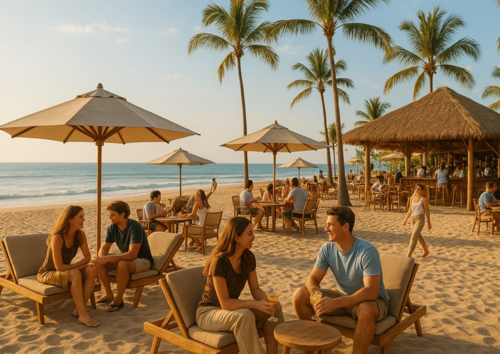 suasana santai & estetik di beach club jogja